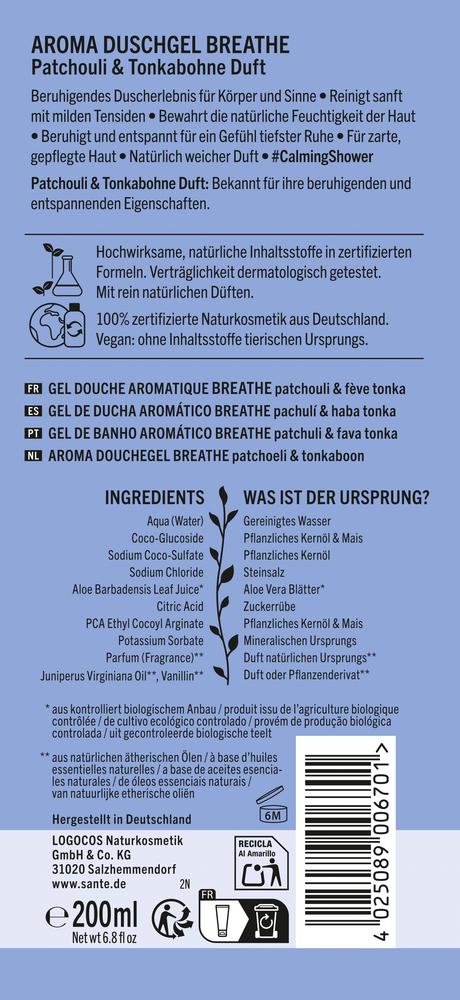 Aroma Duschgel Breathe 200 ml
