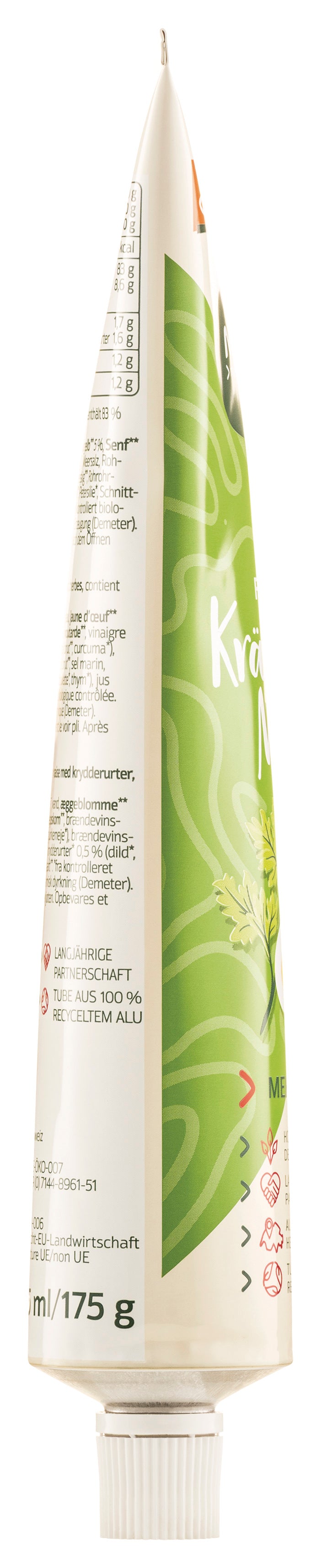 Kräuter Mayo demeter in der Tube 185 ml