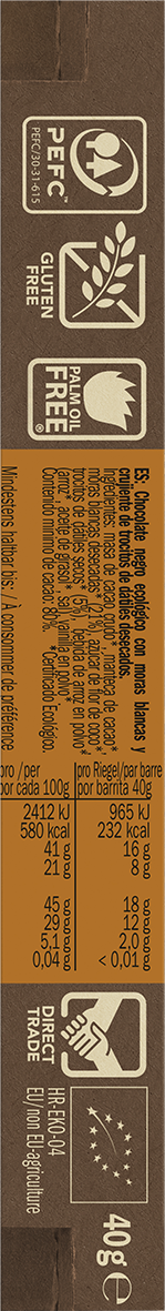 Lovechock Maulbeere-Crunch 81% Kakao 40 g