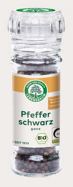 Pfeffer  schwarz, ganz  Glasmühle 45 g