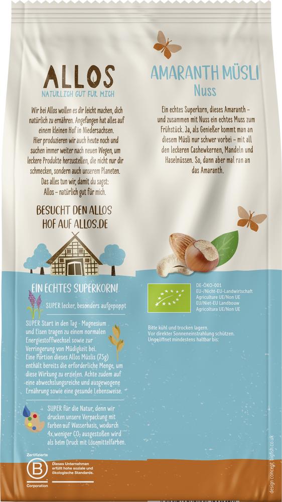 Amaranth Nuss Müsli 375 g