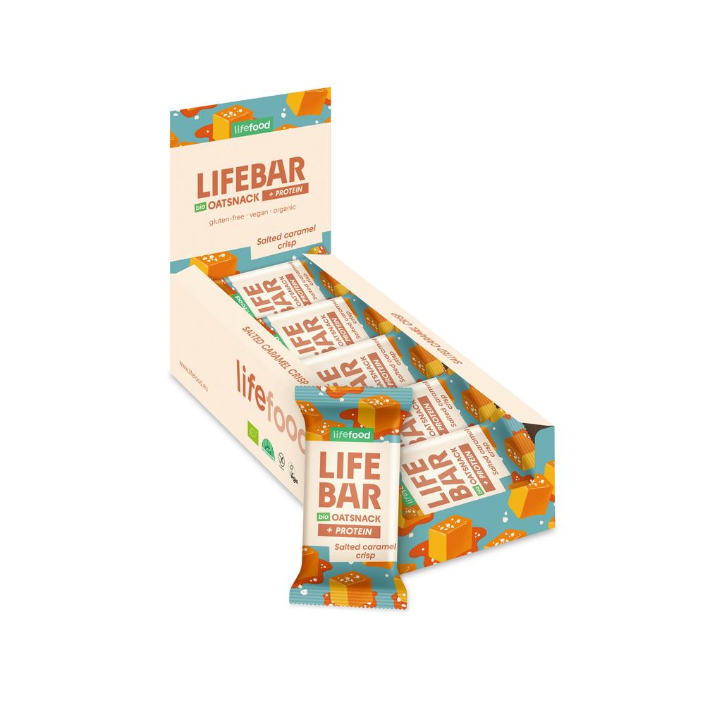 Lifebar Oat Snack Protein Caramel Crisp 40 g