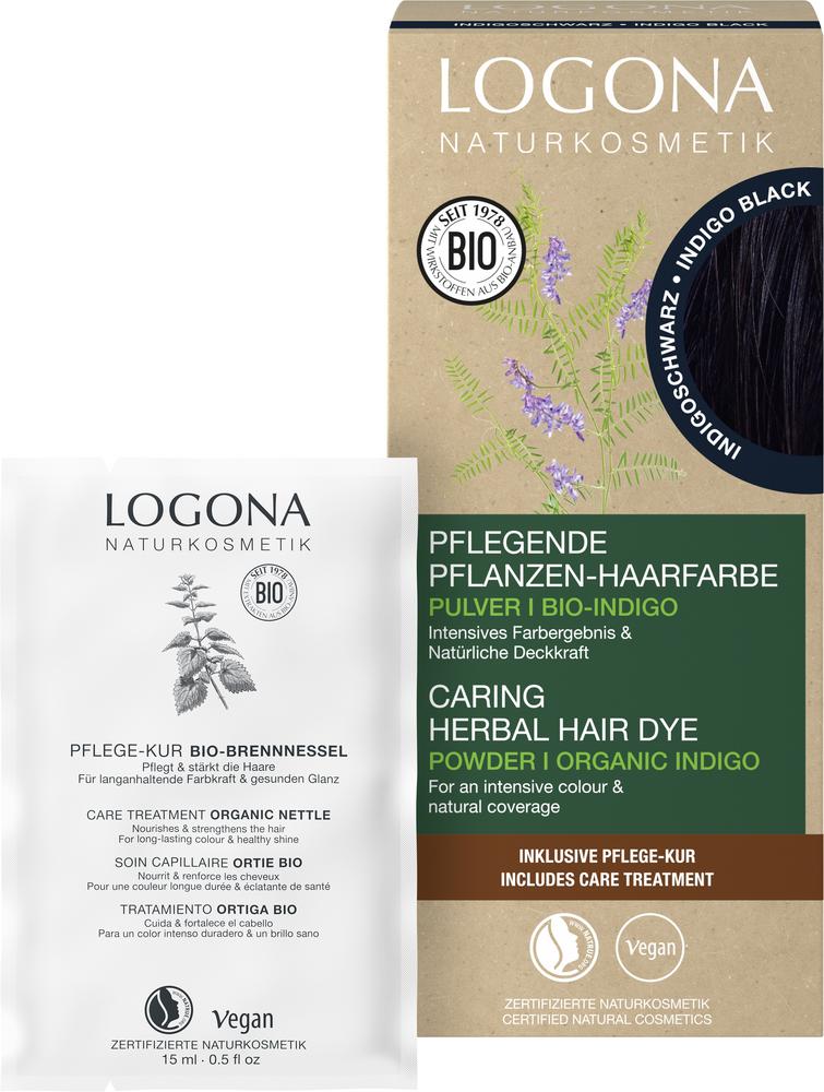 Pflegende Pflanzen-Haarfarbe Pulver 12 Indigoschwa 100 g