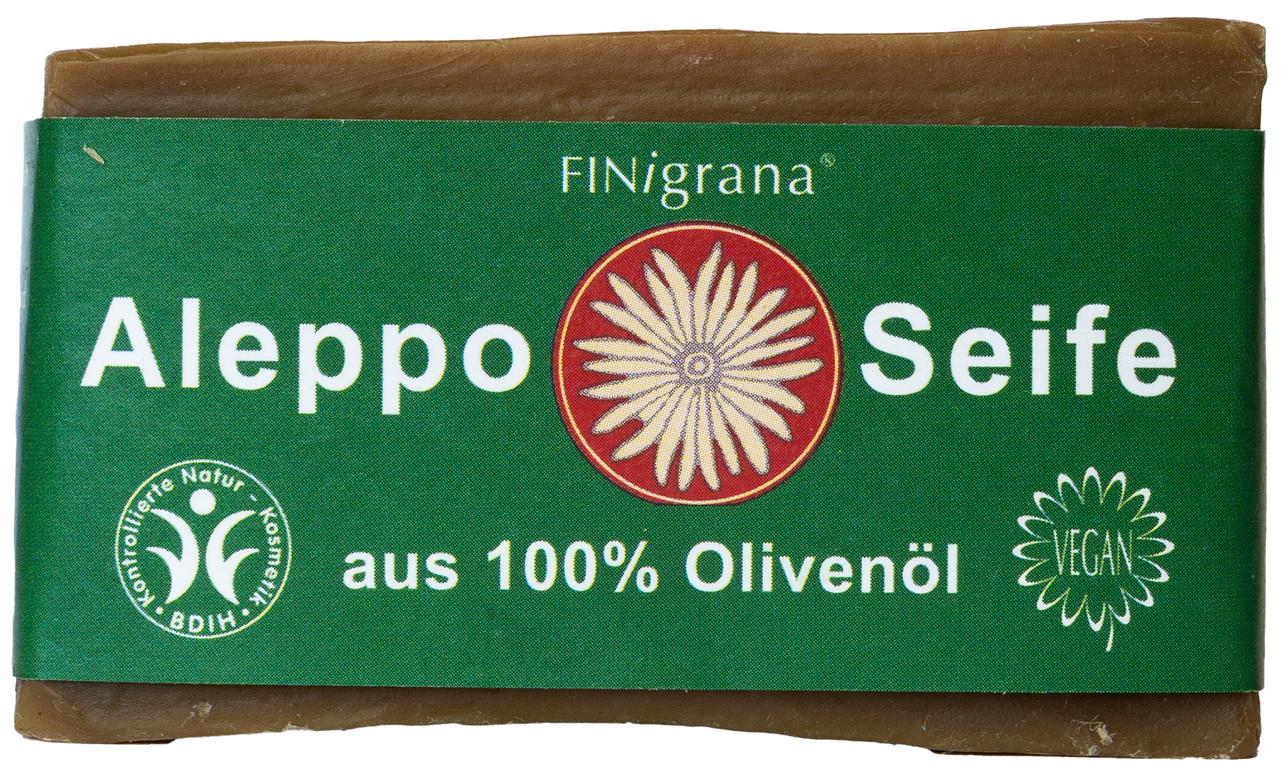 Aleppo 100% Olivenseife handgeschnittener Naturblo 200 g