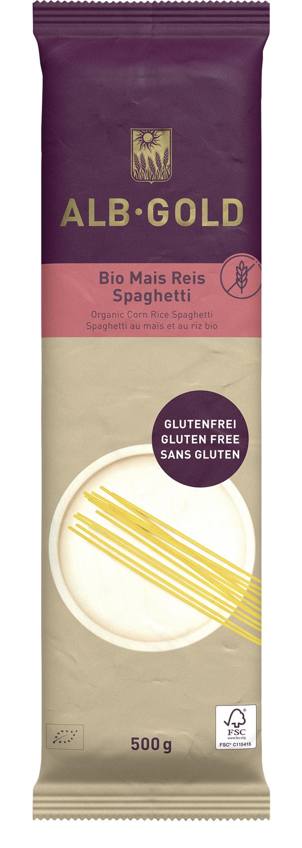 Spaghetti  Mais 70% - Reis 30%  Papierverpackung, 500 g