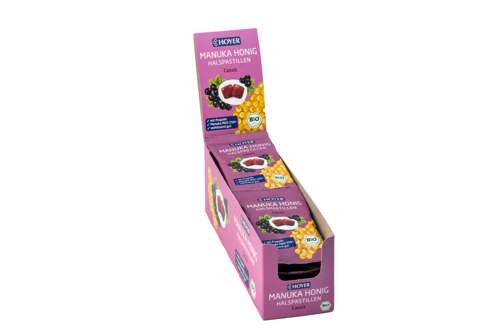 Manukahonig Halspastillen cassis 30 g