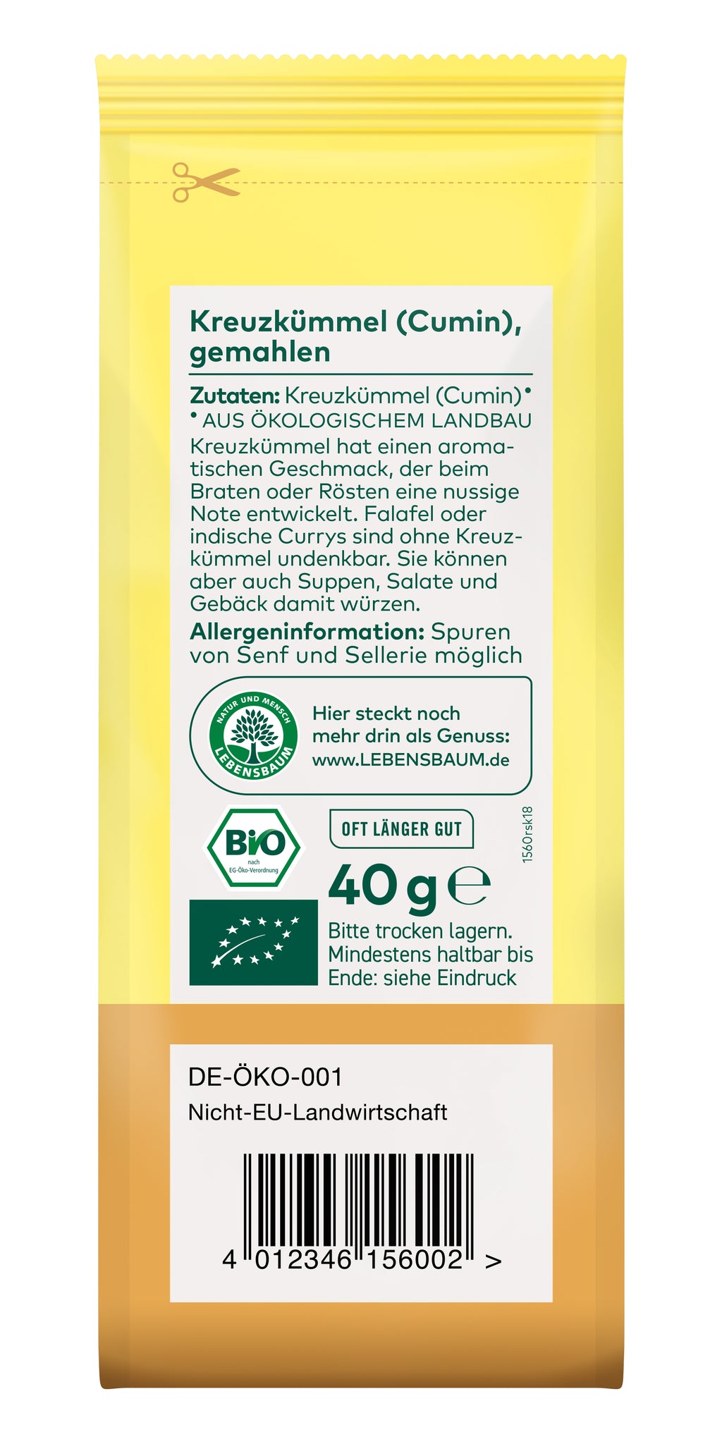 Kreuzkümmel  gemahlen (Kumin) 40 g