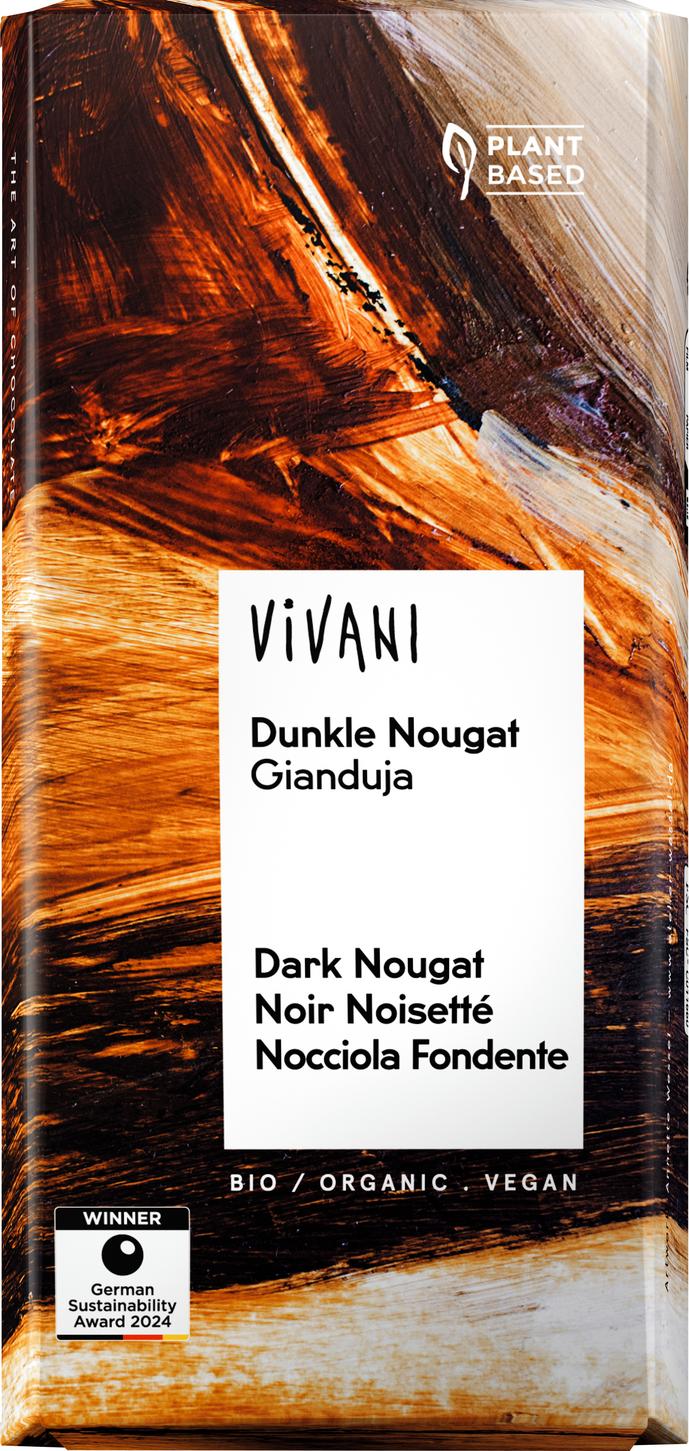 Dunkle Nougat Gianduja Schokolade 80 g
