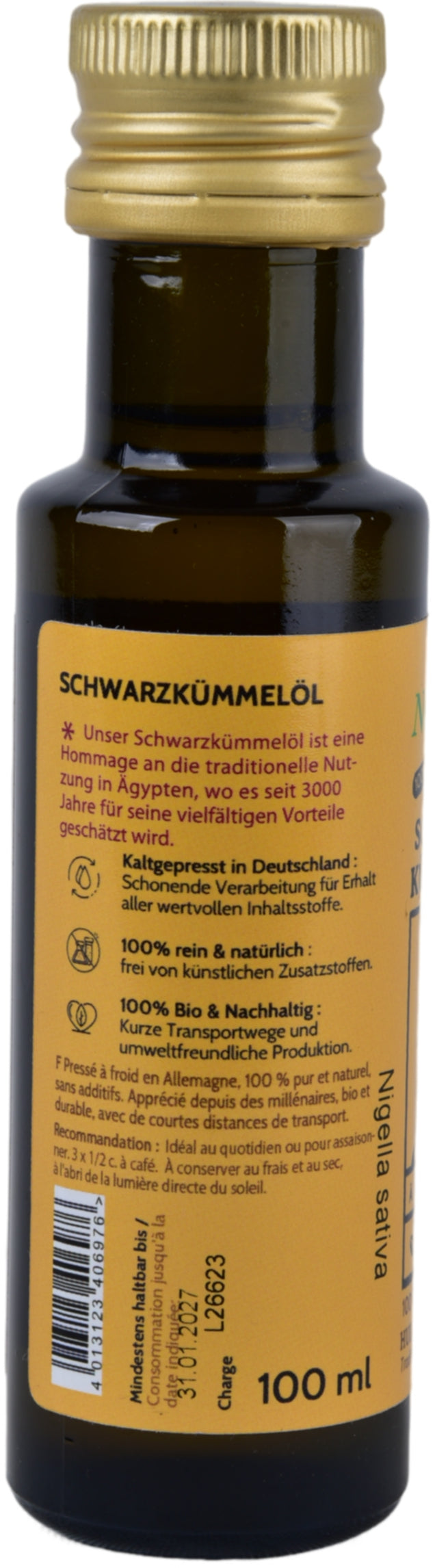 Schwarzkümmelöl Ägypten            konv. 100 ml