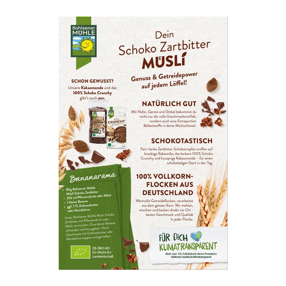 Schoko Zartbitter Müsli 400 g