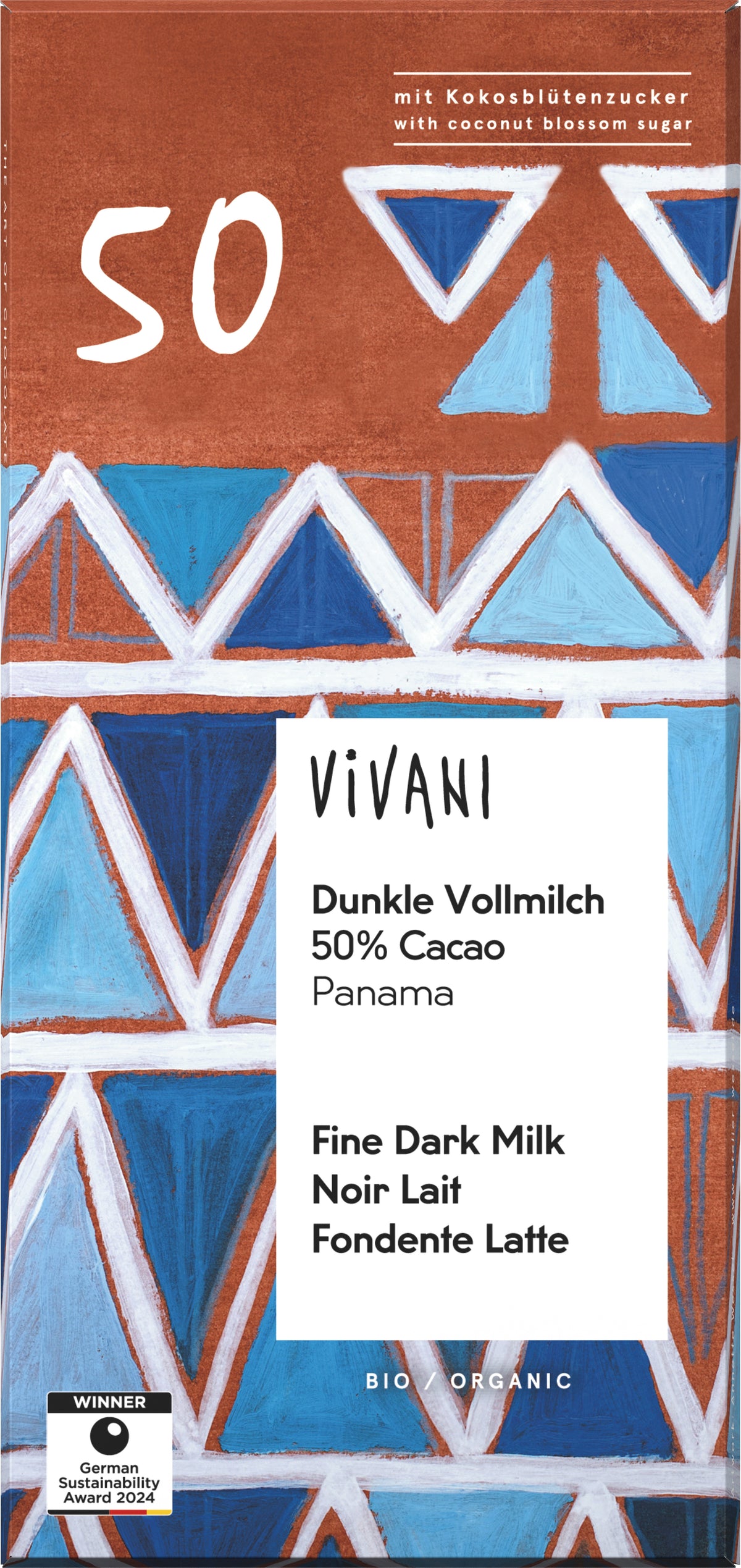 Dunkle Vollmilch 50% Cacao Panama 80 g