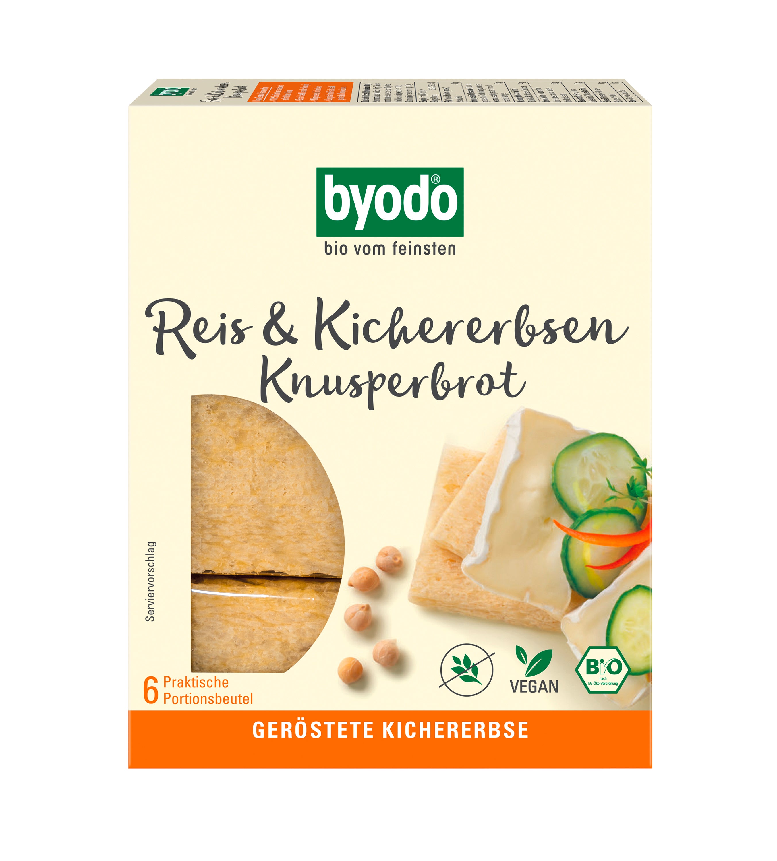 Knusperbrot Reis & Kichererbsen 120 g