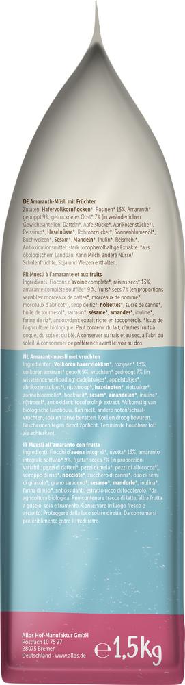Amaranth Früchte Müsli 1,5 kg