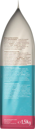 Amaranth Früchte Müsli 1,5 kg
