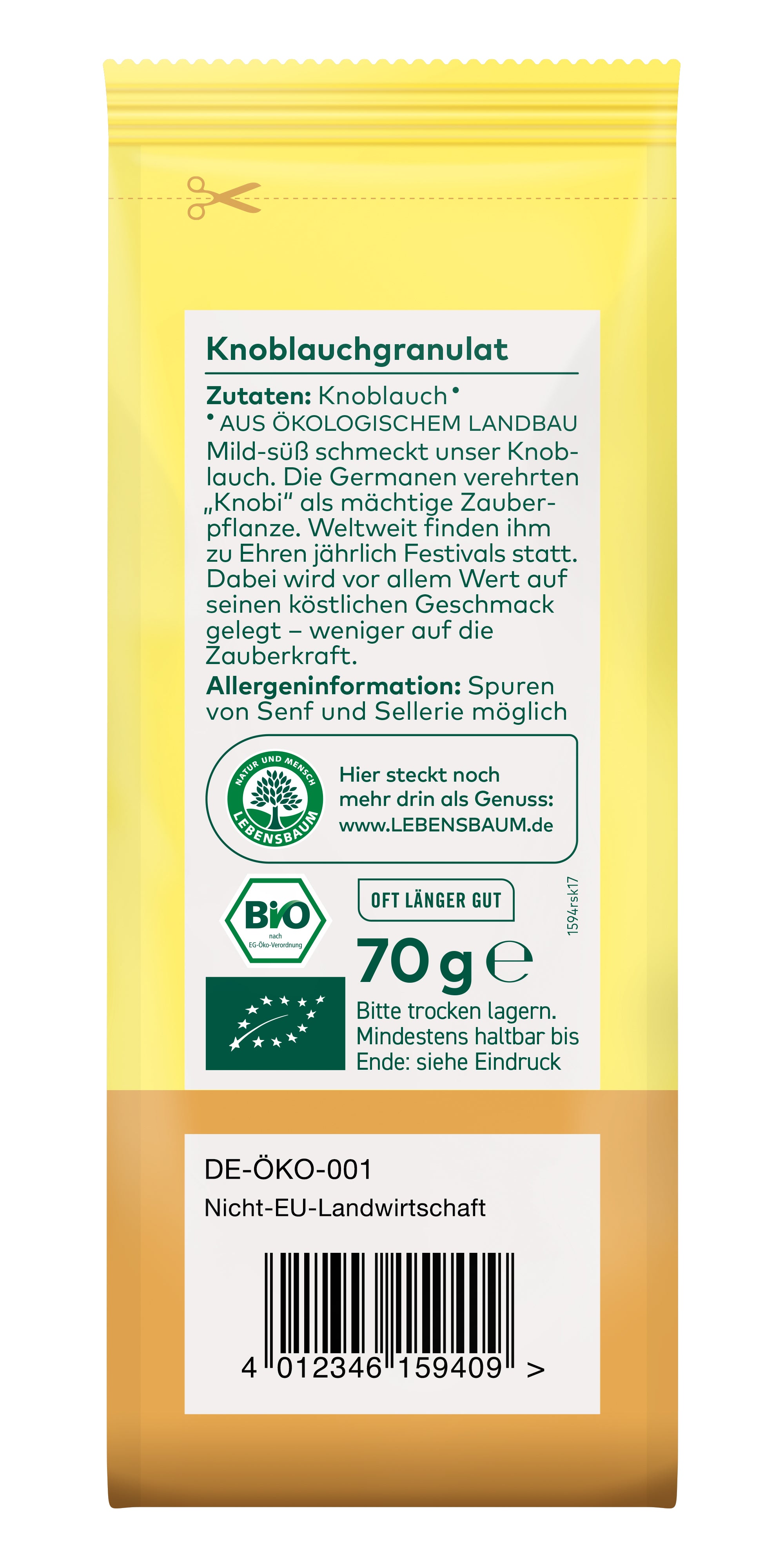 Knoblauchgranulat 70 g