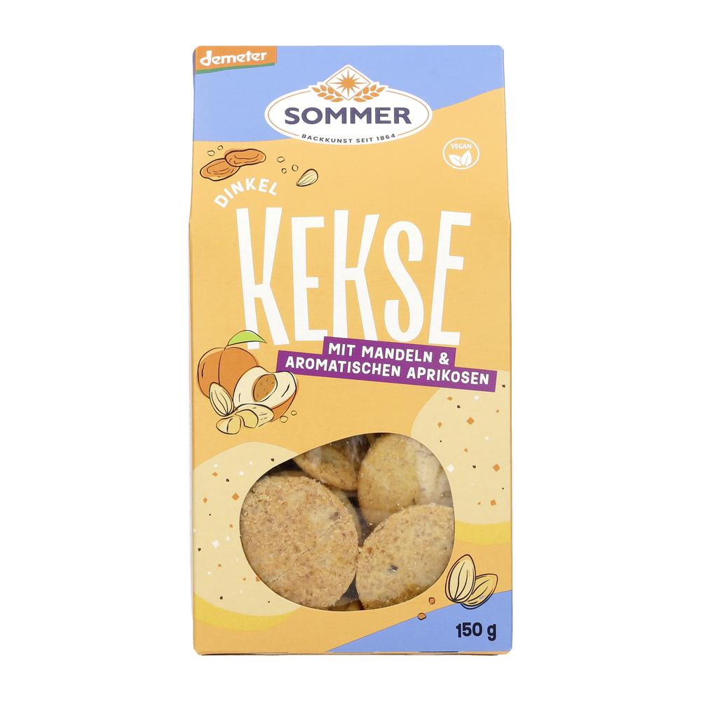 Dinkelkeks Mandel-Aprikose demeter 150 g