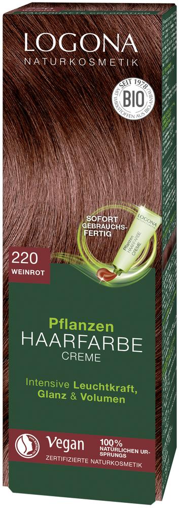 Pflanzen Haarfarbe Creme 220 weinrot 150 ml