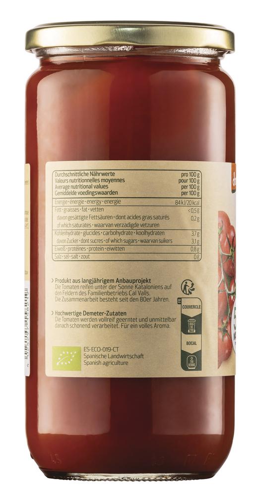 Tomaten geschält in Tomatensaft demeter 660 g