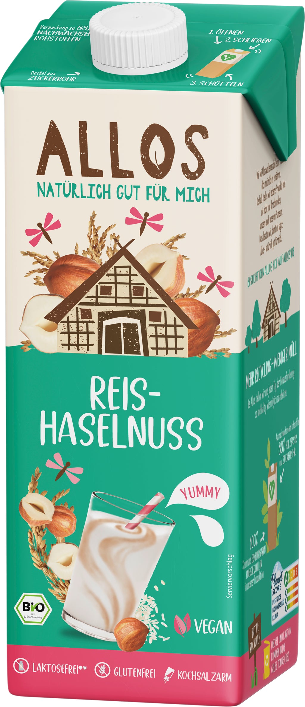 Reis Haselnuss Drink 1 l