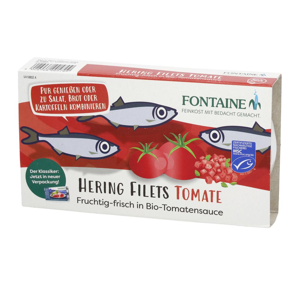 Zartes Heringsfilet in Bio-Tomatencreme 200 g