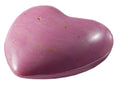 Schafmilchseife Herz pink mit Rosenblütenblättern 65 g