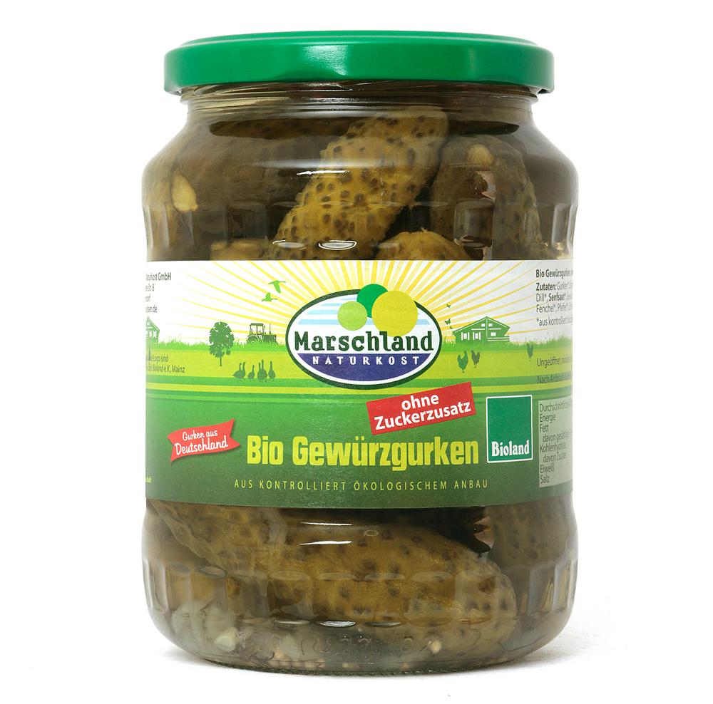 Gewürzgurken ohne Zuckerzusatz 720 ml