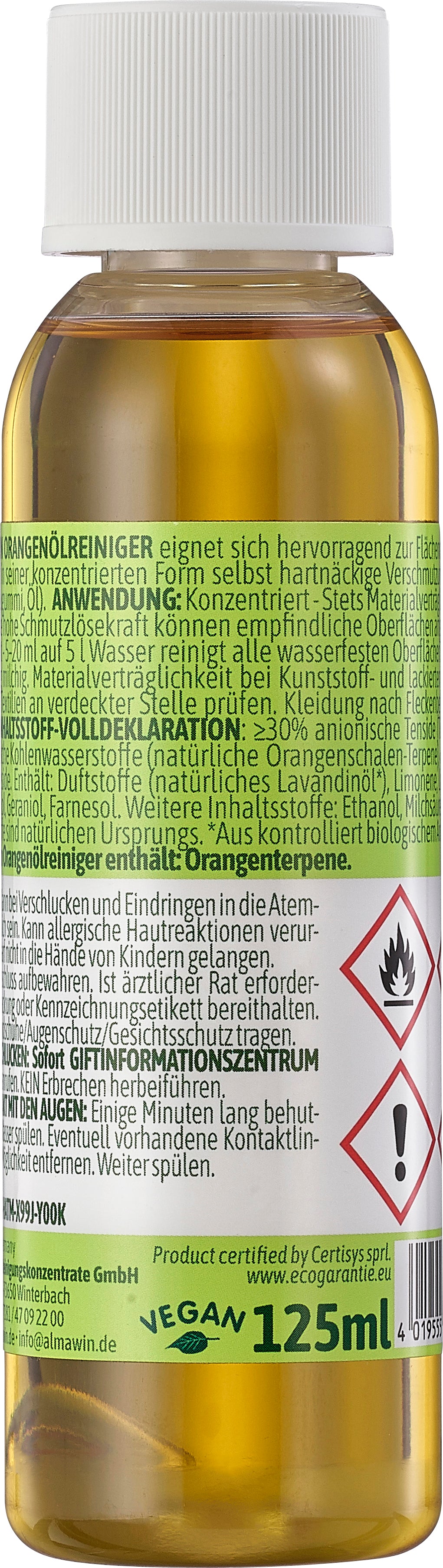 Orangenöl-Reiniger 125 ml