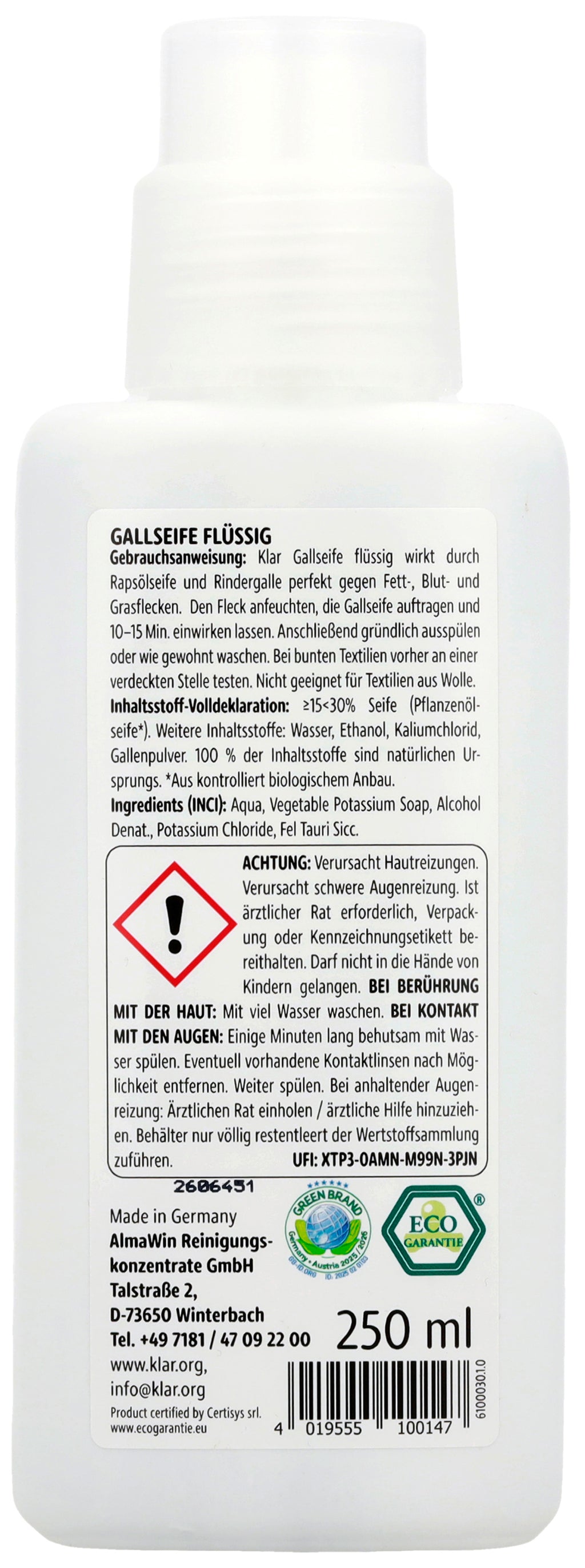 BIO-Gallseife flüssig 250 ml