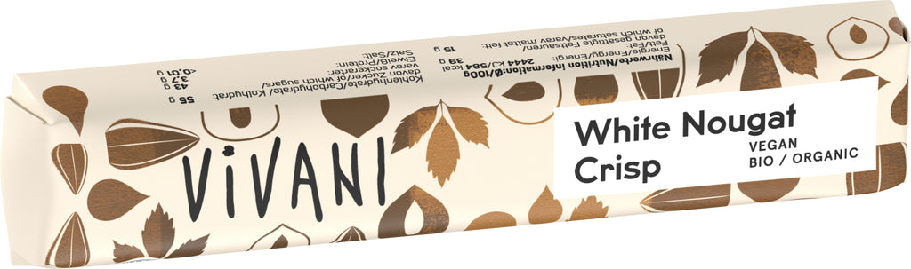 White Nougat Crisp Riegel mit Reisdrink 35 g