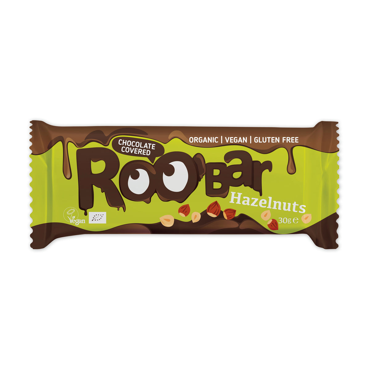 Roobar-Riegel Haselnuss mit Schokoladenüberzug 30 g