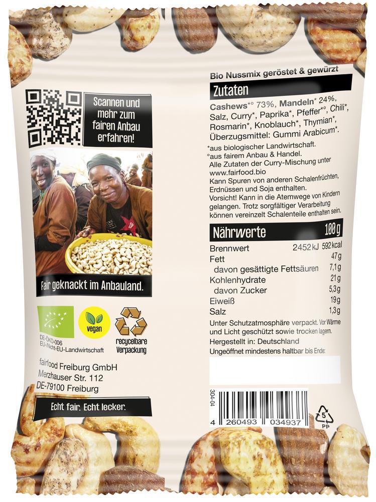 Freiburger Nussmix geröstet & bunt gewürzt Snackba 50 g