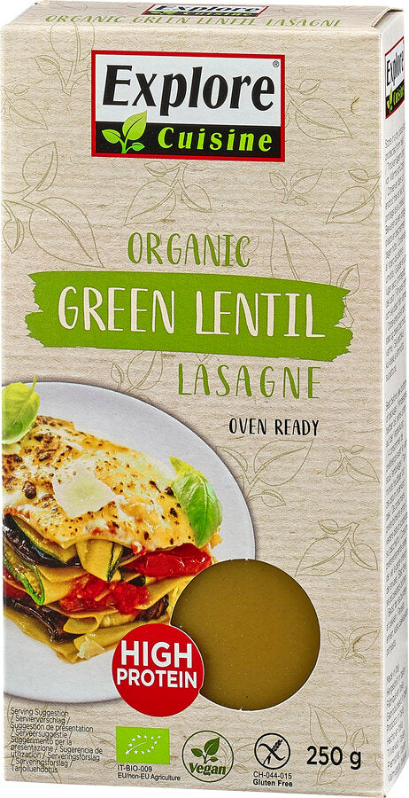 Lasagne aus grünen Linsen 250 g