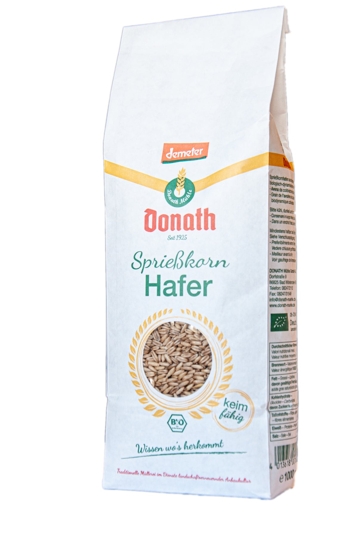 Sprießkorn-Hafer  demeter 1 kg