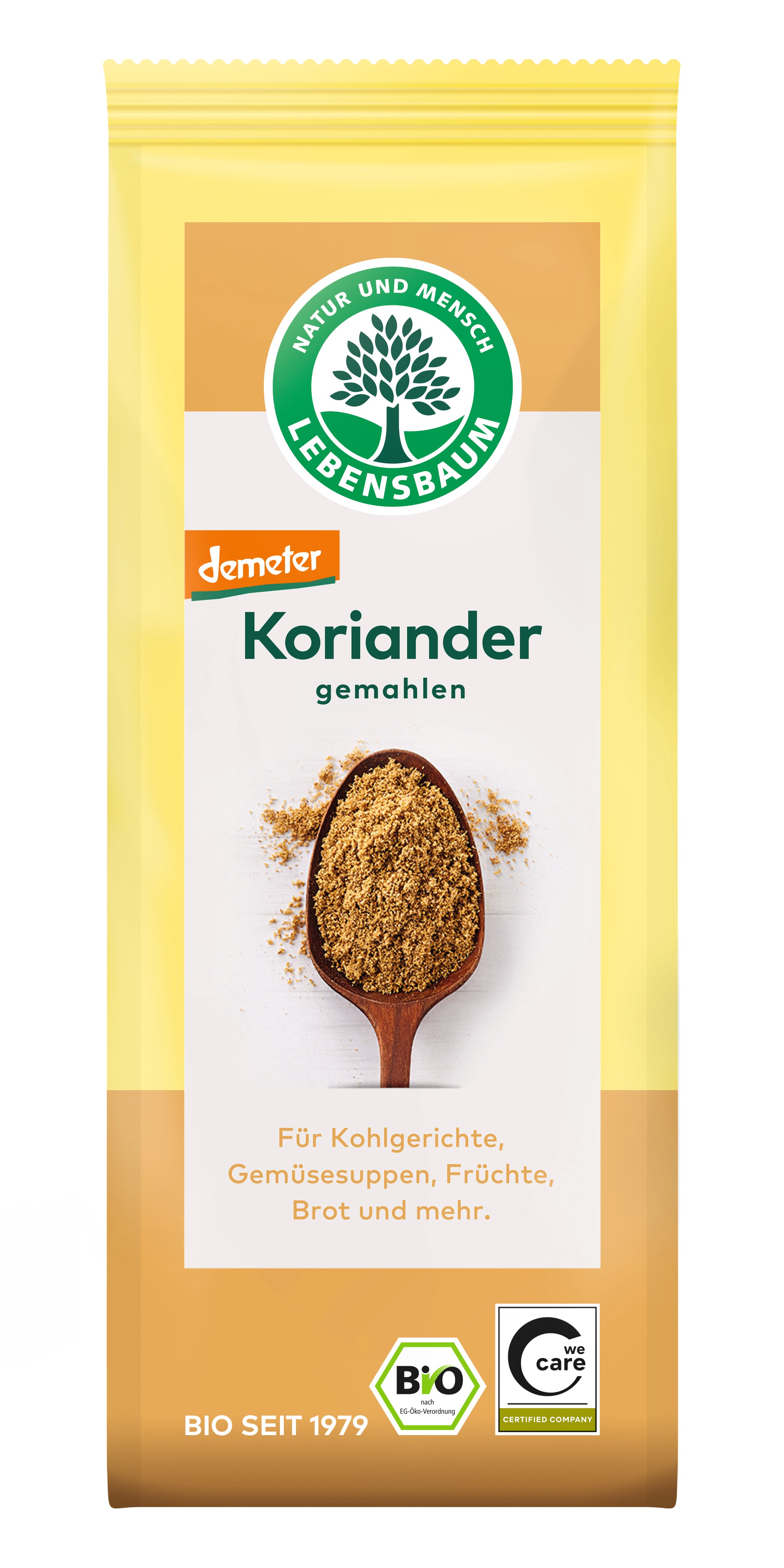 Koriander  gemahlen  demeter 40 g