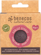 Natural Konjac Sponge black bamboo 1 Stk