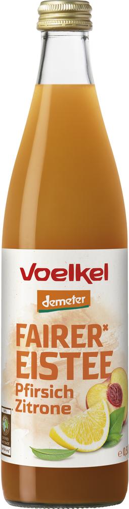 Fairer Eistee Pfirsich Zitrone demeter 500 ml