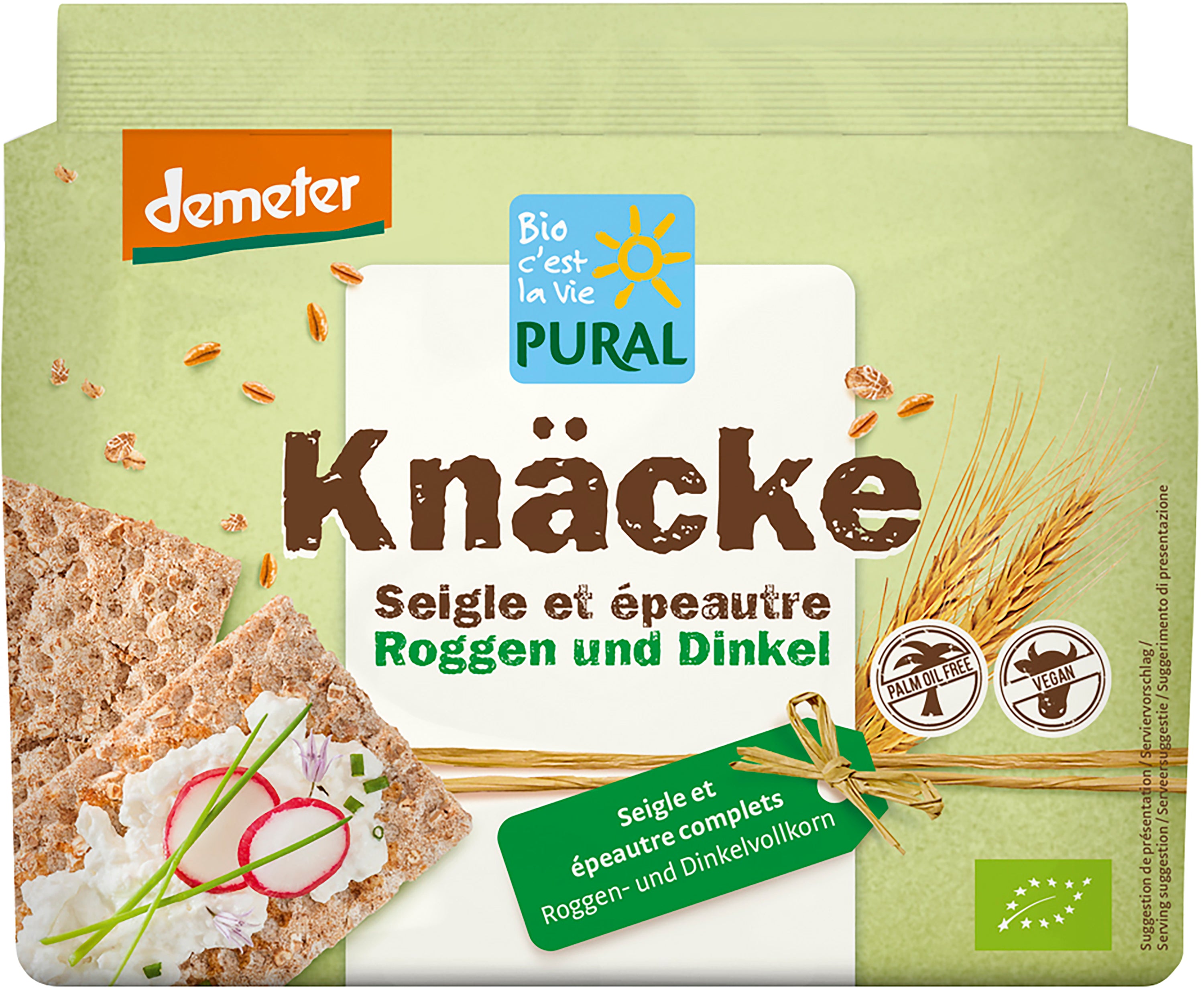 Roggen-VK-Knäckebrot Dinkel demeter 250 g