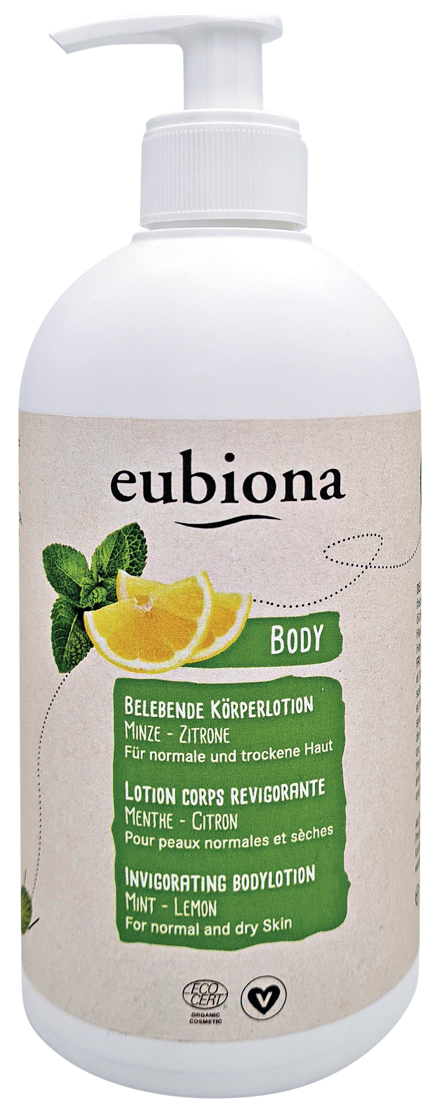 Belebende Körperlotion Minze-Zitrone 500 ml