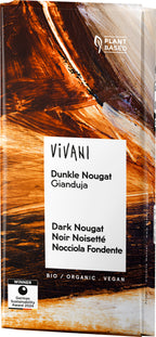 Dunkle Nougat Gianduja Schokolade 80 g
