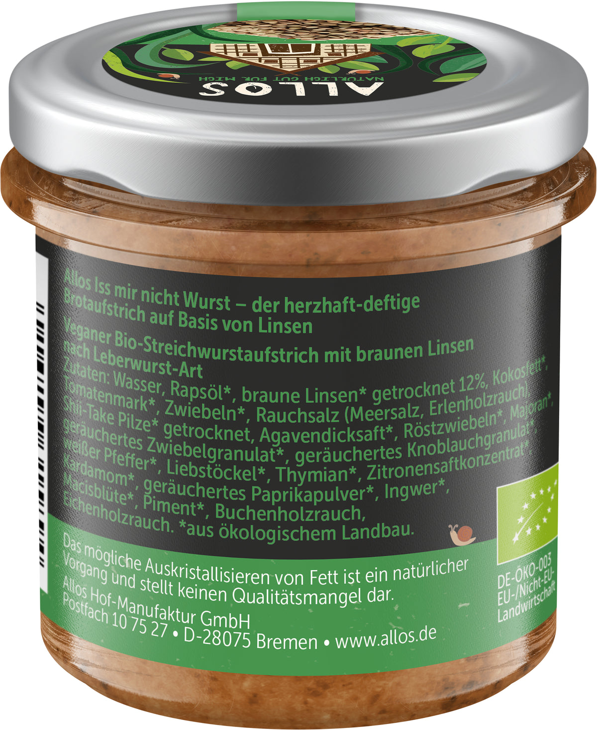 Aufstrich Iss mir nicht Wurst Leberwurst 135 g