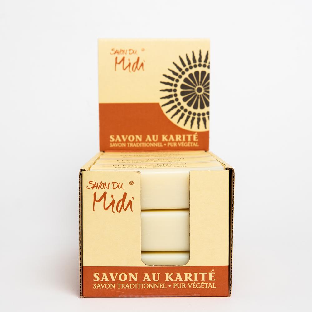Seife mit Karité Butter Fleur de coton Baumwollblü 100 g