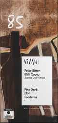 Feine Bitter Schokolade 85 % Cacao Santo Domingo 80 g