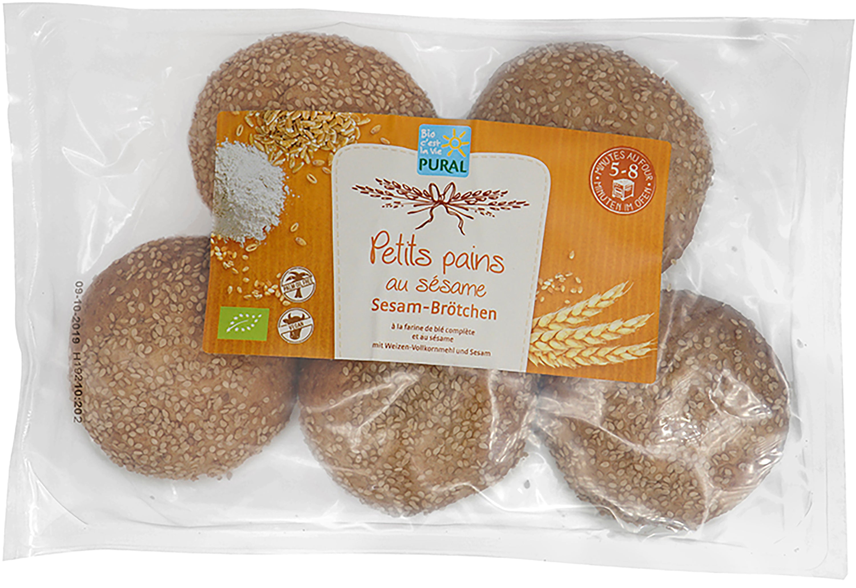 Sesam Brötchen zum Aufbacken 275 g