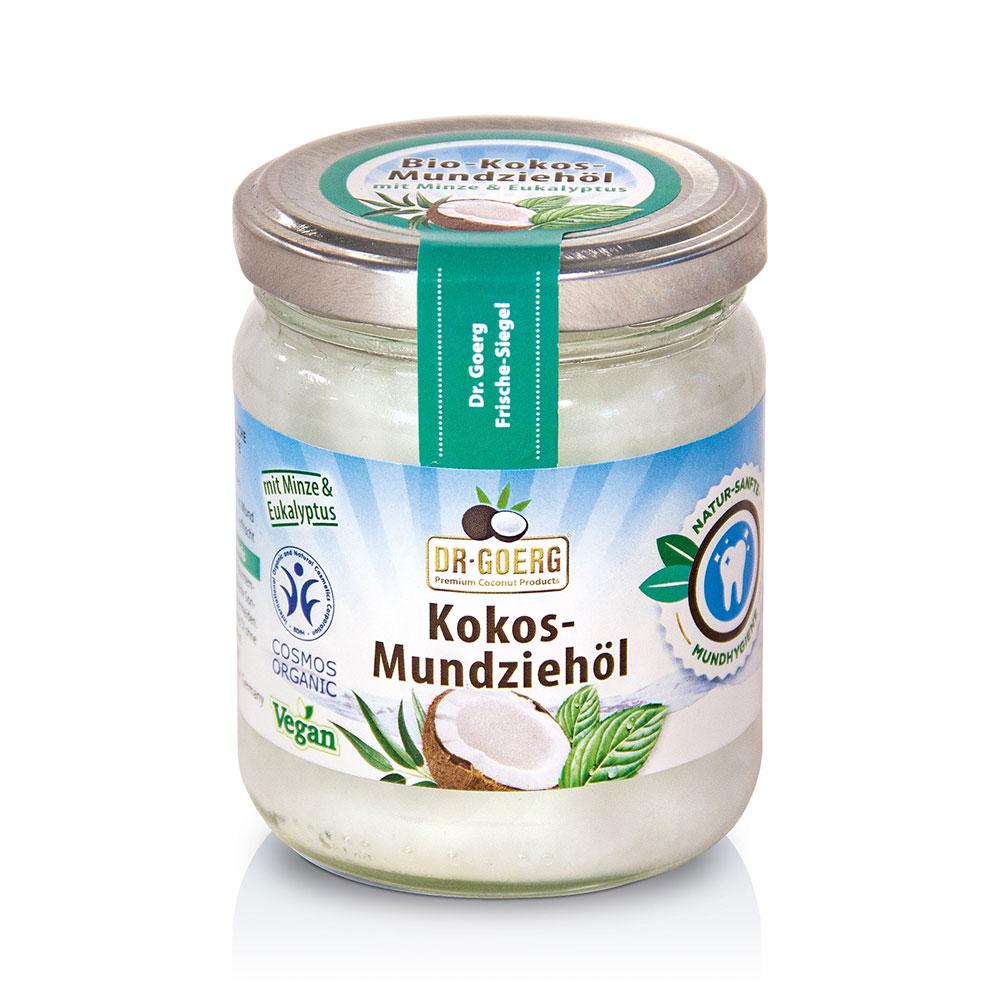 Kokos-Mundziehöl Premium mit Minze & Eukalyptus 180 ml