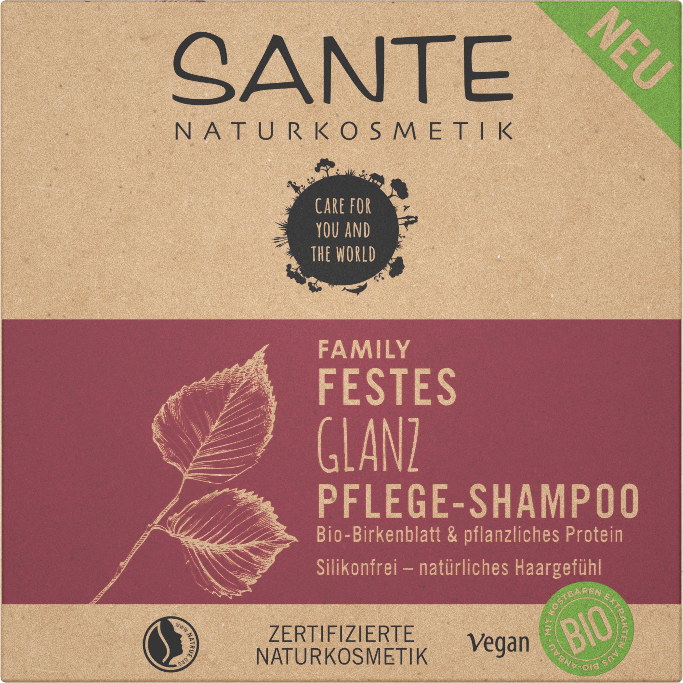 Festes Shampoo 2in1 Glanz 60 g