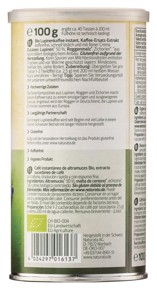 Lupinenkaffee Instant Dose 100 g