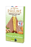 Milk chocolate tablet with pistachio & crispy crep 92 g