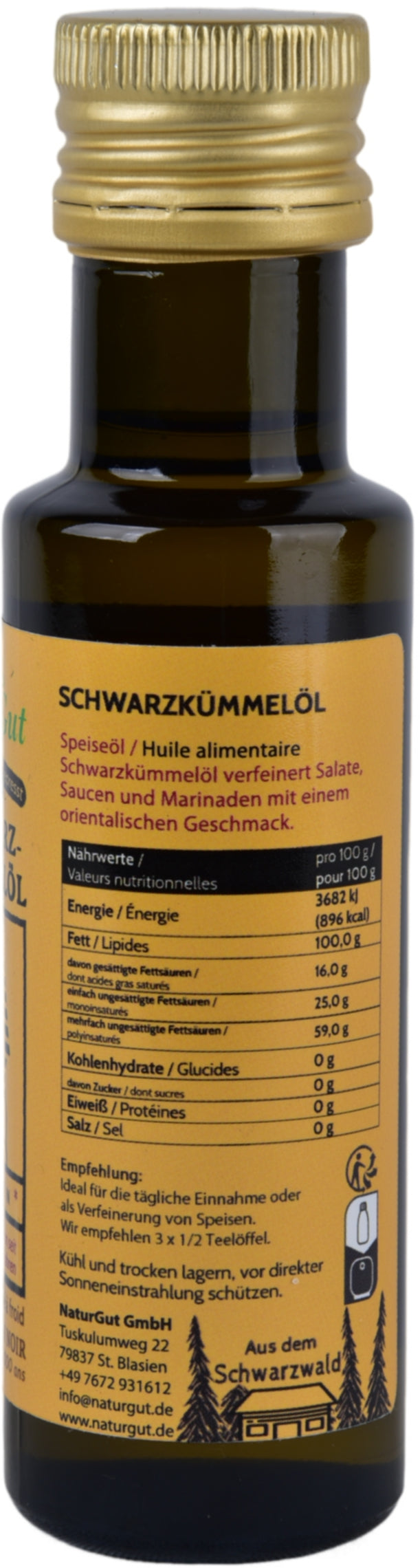 Schwarzkümmelöl Ägypten            konv. 100 ml