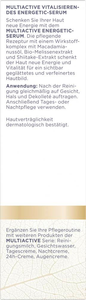 Multiactive Energetic Serum - regenerativ, für ans 30 ml