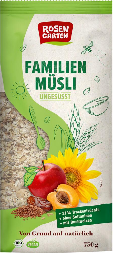 Familien-Müsli ungesüßt 750 g